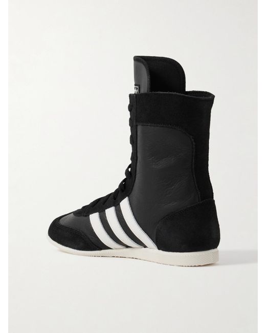 Baskets Montantes En Cuir À Finitions En Daim Japan H Adidas Originals en coloris Black