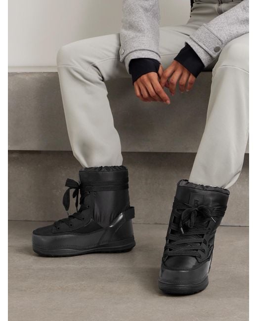 Bogner Black La Plagne 13 Schneestiefel Aus Shell Mit Lederbesätzen