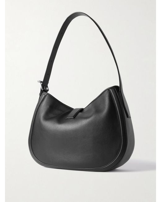 Alexander McQueen Black T-Bar Schultertasche Aus Leder