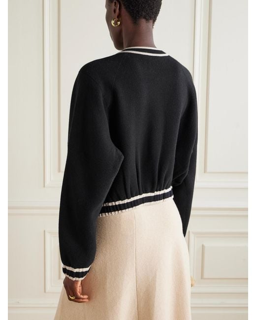 Tory Burch Black Kendra Wool-Blend Jacket