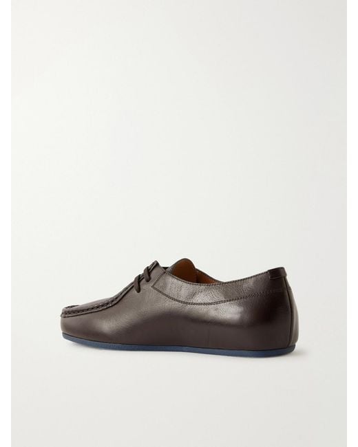 Jil Sander Brown Leather Brogues