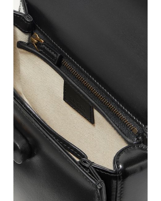 Gucci Black Bamboo 1947 Leather Shoulder Bag