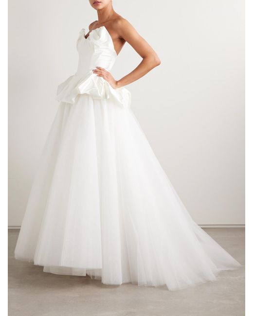 Vivienne Westwood White Joe Petticoat Maxirock Aus Tüll Mit Satinbesatz Und Krinoline