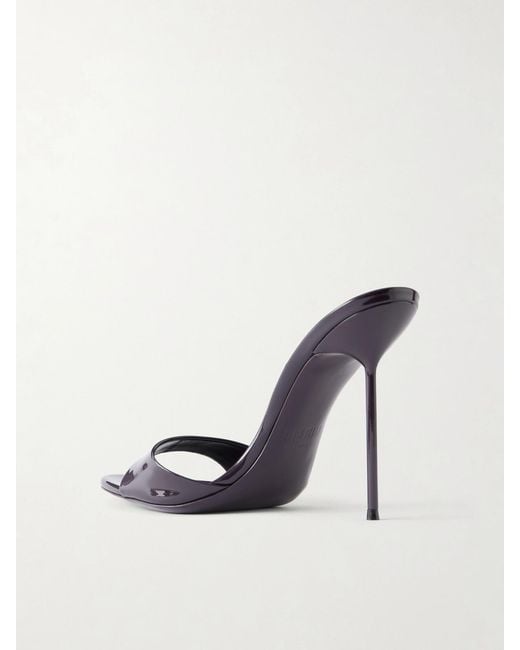 Paris Texas Purple Lidia 105 Patent-Leather Sandals
