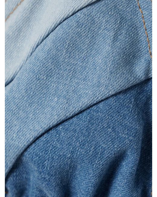 Zimmermann Blue Tallow Denim Triangle Bikini