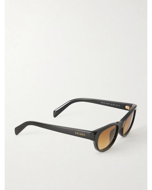 Prada Natural D-Frame Acetate Sunglasses
