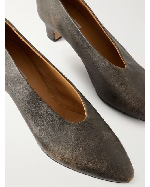 Calvin Klein Brown Bri Leather Pumps