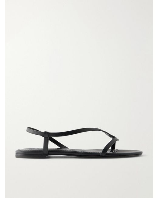 Staud Black Louden Leather Flats