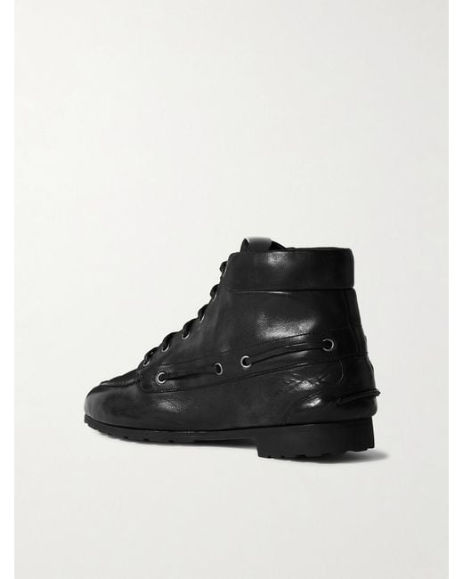Bally Black Paphos Leather Ankle Boots