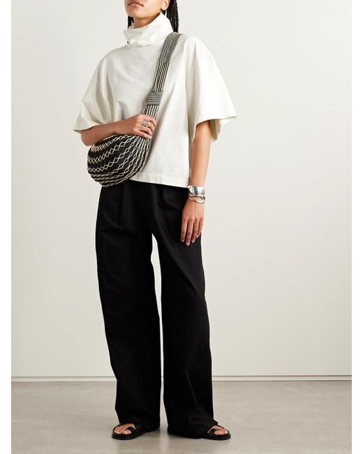 RÙADH White The Orbital Organic Cotton-Jersey Turtleneck T-Shirt