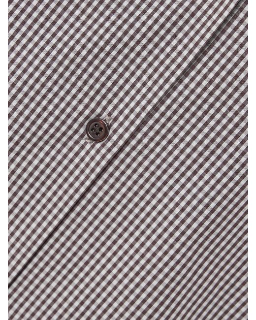 Kallmeyer Gray Colette Verkürztes Hemd Aus Baumwollpopeline Mit Gingham-Karo