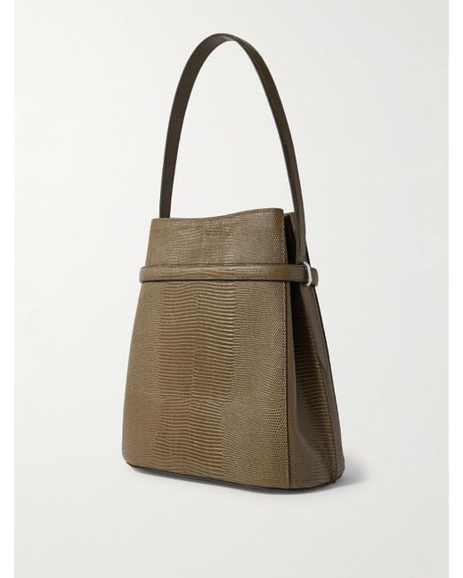 Totême  Natural Tote Aus Leder Mit Eidechseneffekt