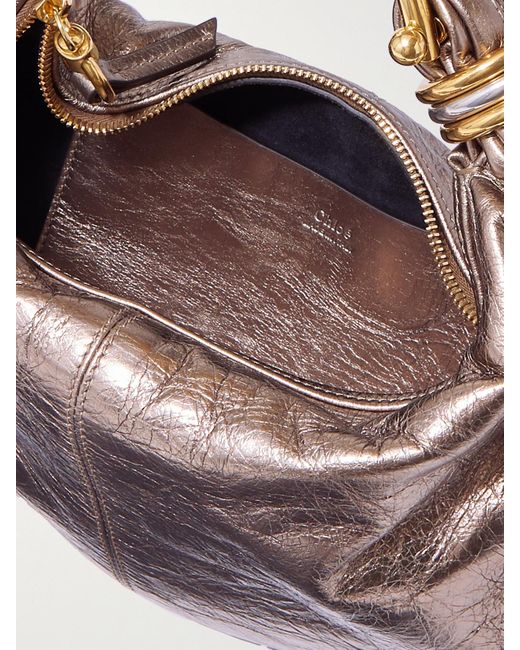 Chloé Pink Bracelet Embellished Leather Shoulder Bag