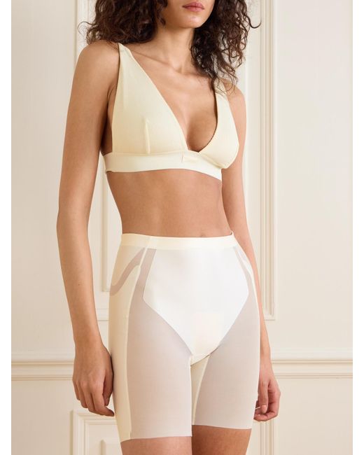 Spanx White Shape Booty-Lifting Shorts