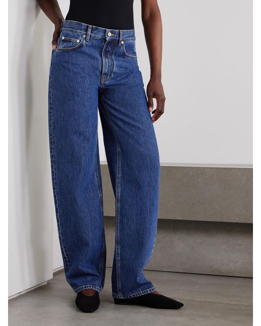 Loulou de Saison Blue Samur High-Rise Straight-Leg Jeans