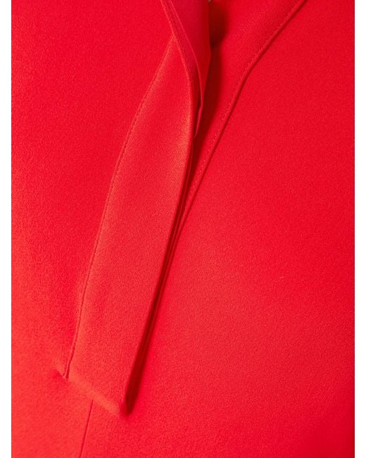 Victoria Beckham Asymmetric Gathered Crepe Shirt Dress
