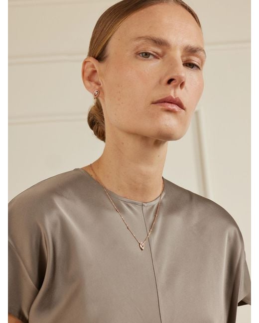 Messika Natural Firey 18-Karat Rose Diamond Earrings