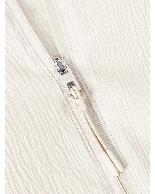 On Shoes White Zendaya Crinkled-Shell Jacket