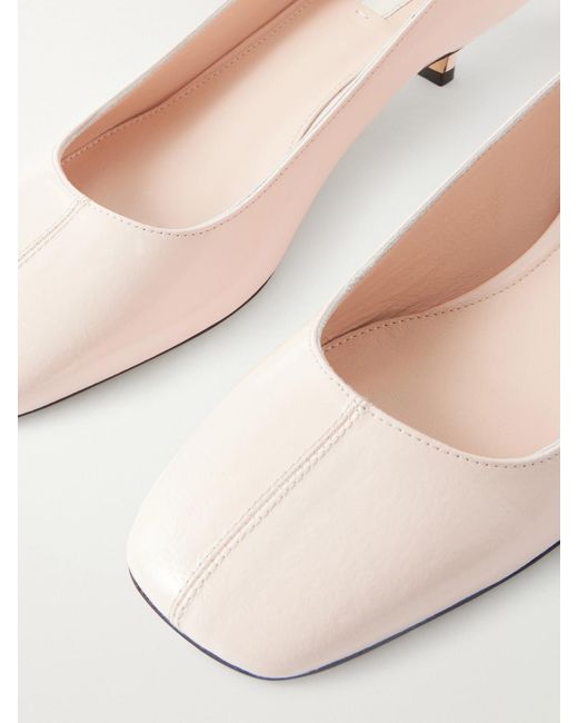 Totême  Natural Glossed-Leather Pumps