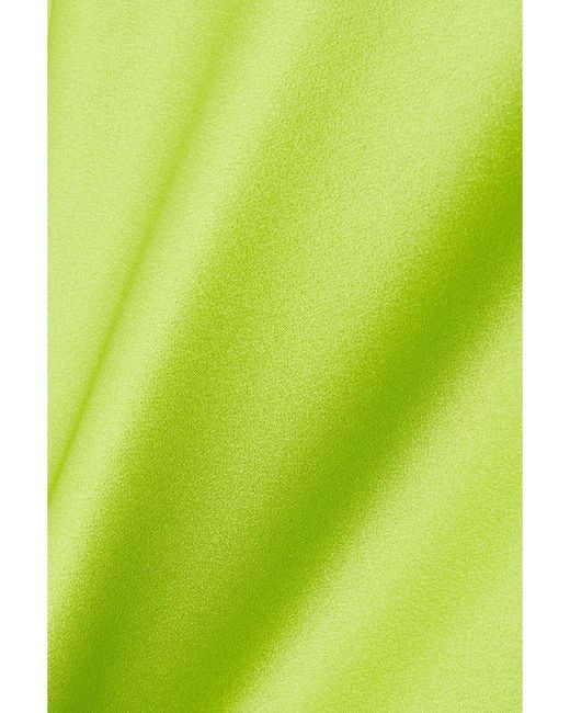 Jupe Asymétrique En Satin À Franges Michael Kors en coloris Green