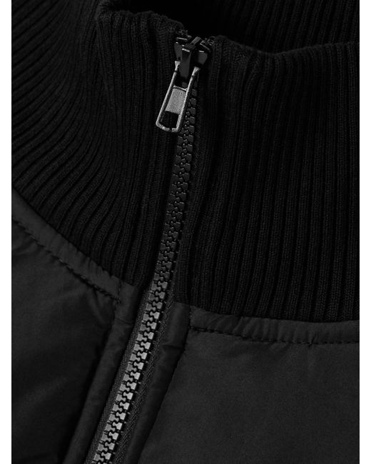 Norma Kamali Black Oversized Padded Shell Bomber Jacket