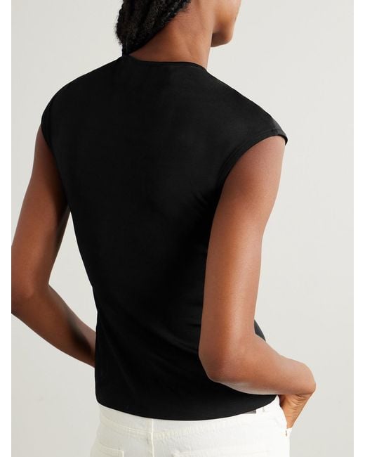 TOVE Black Deca Stretch-Jersey Top