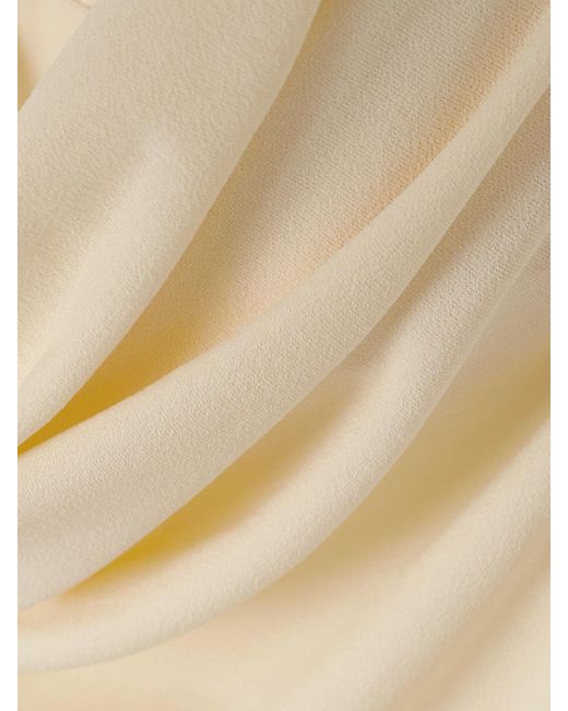 Magda Butrym White Stretch-Jersey Halterneck Midi Dress