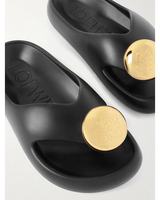 Loewe Black X Paula's Ibiza Foam Bubble Slides