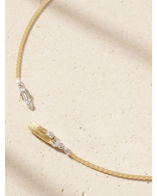 Buccellati Natural Ramage 18-Karat And Diamond Necklace