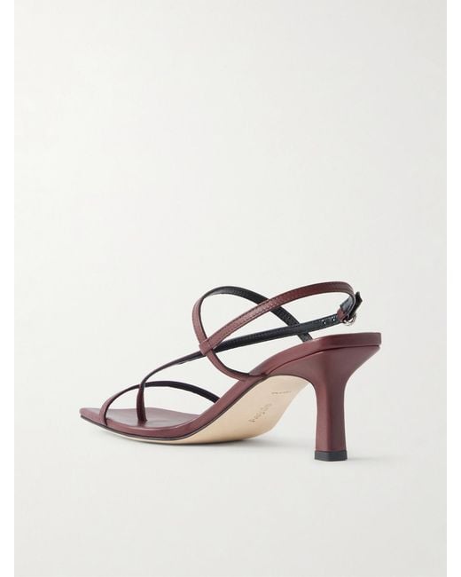 Aeyde Natural Elise Leather Slingback Sandals
