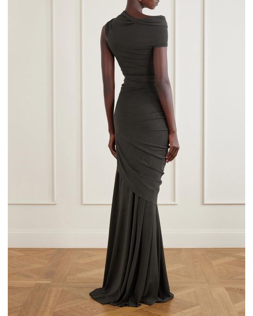 Cortana Black Myia Crepe Maxi Skirt