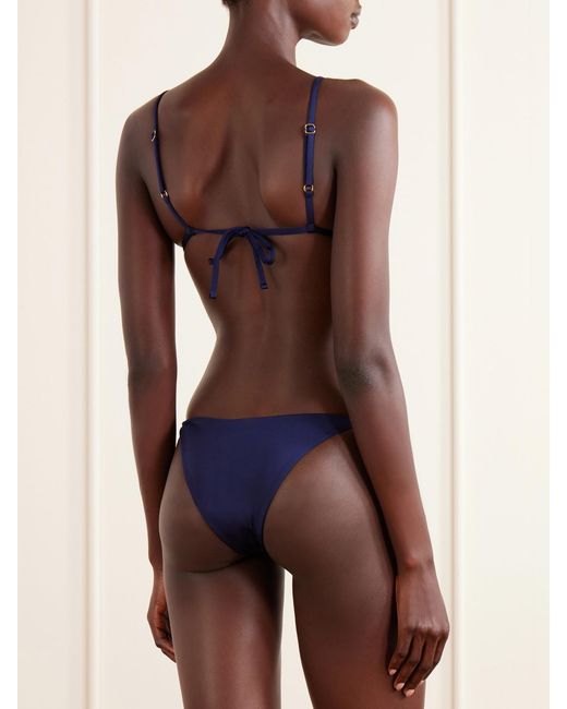 SARA CRISTINA Blue Embelished Bikini