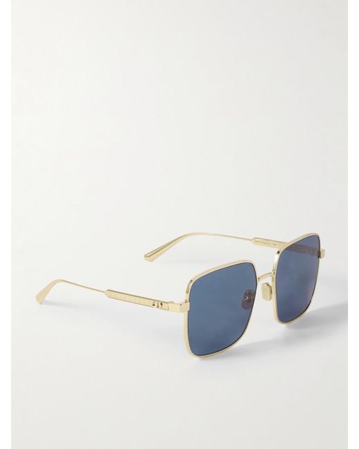 Dior Blue Diorcannage S1U-Tone Square-Frame Sunglasses