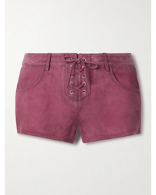 Isabel Marant Red Shorts Delma