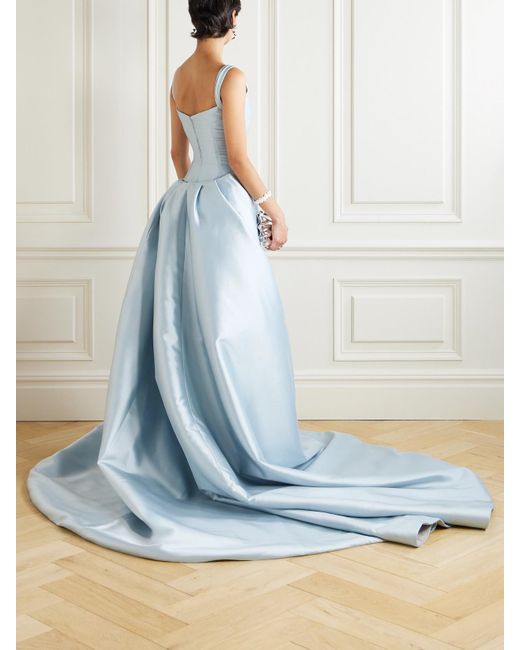 Marmar Halim Blue Faille Gown