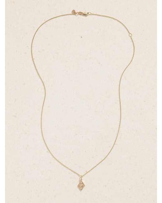 Sydney Evan Natural Ace Of Diamonds 14-Karat Diamond Necklace