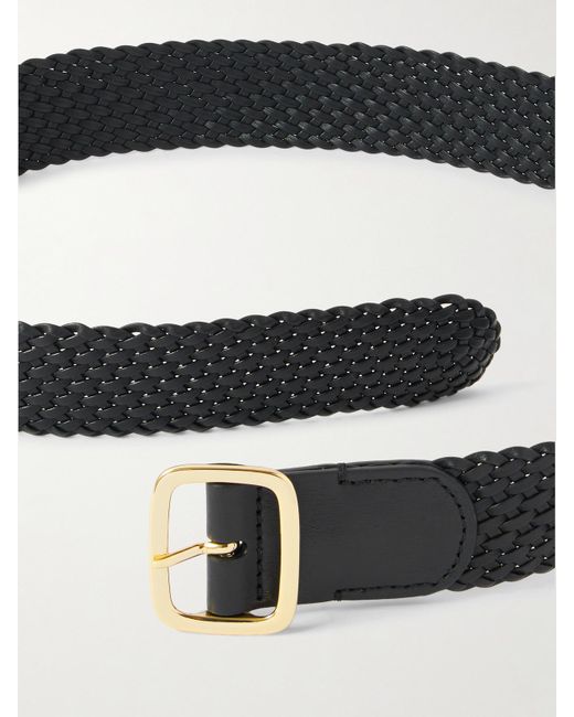 Andersons Black Gürtel Aus Geflochtenem Leder