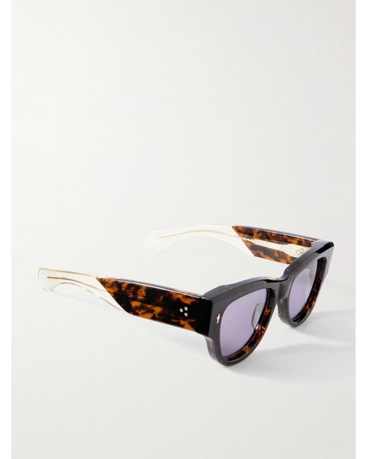 Jacques Marie Mage Black Chelsea Square-Frame Acetate Sunglasses