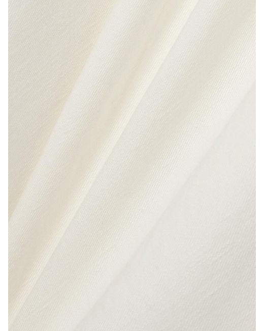 Theory White Linen-Blend Twill Maxi Skirt
