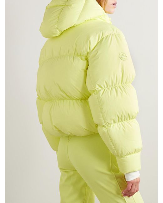 CORDOVA Yellow Aomori Gesteppte Skijacke Mit Daunenfüllung Und Kapuze