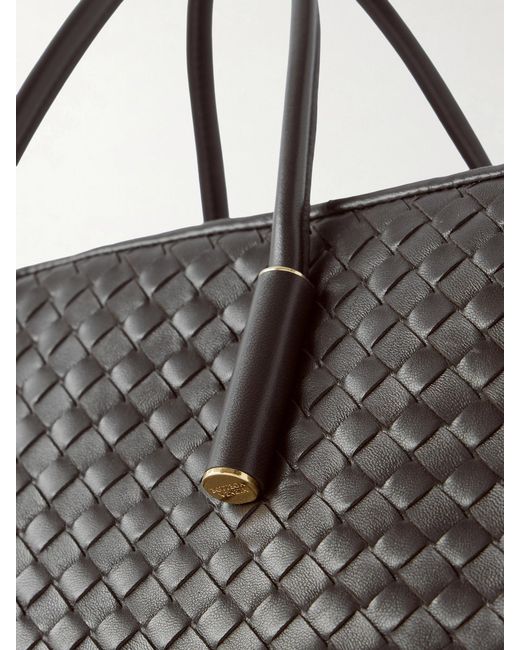 Bottega Veneta Black Barbara Intrecciato Leather Shoulder Bag