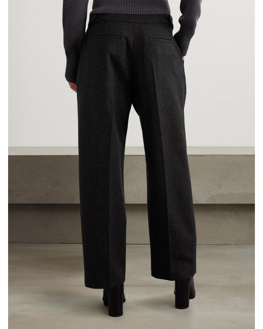 Alaïa Black Wool Straight-Leg Pants