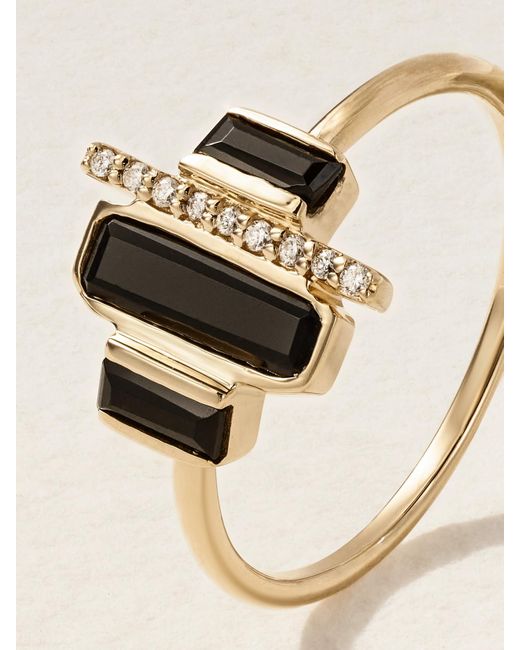 Melissa Joy Manning Natural Cityscape Ring Aus Recyceltem 14 Karat Mit Spinellen Und Diamanten