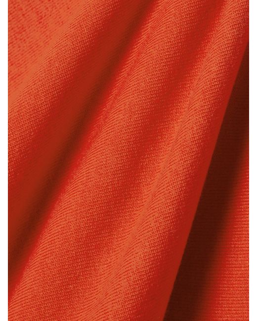 Leset Orange Lauren Trägerloses Oberteil Aus Stretch-Strick