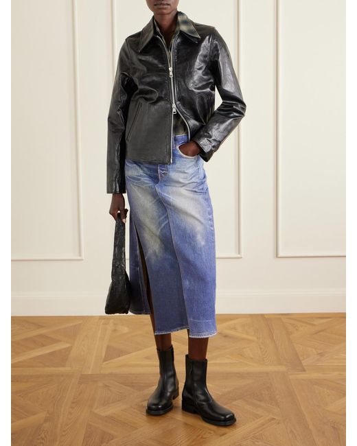 Our Legacy Black Camion Leather Ankle Boots