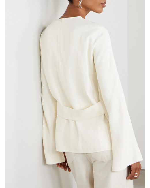 Loulou de Saison White Aiza Jersey Blouse