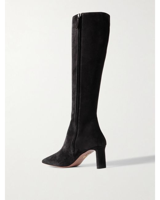 Bottes En Daim Zenn 65 Aquazzura en coloris Black