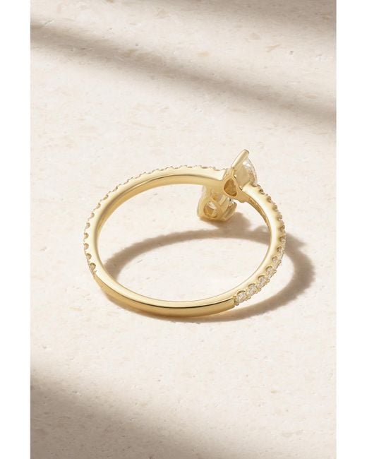 Anita Ko Natural Princess Eternity 18-Karat Diamond Ring