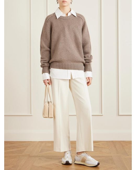 Tod's White Sportivo Active Leather And Suede-Trimmed Shell Sneakers