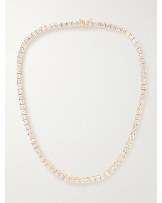 Roxanne Assoulin White Gia-Tone Cubic Zirconia Necklace
